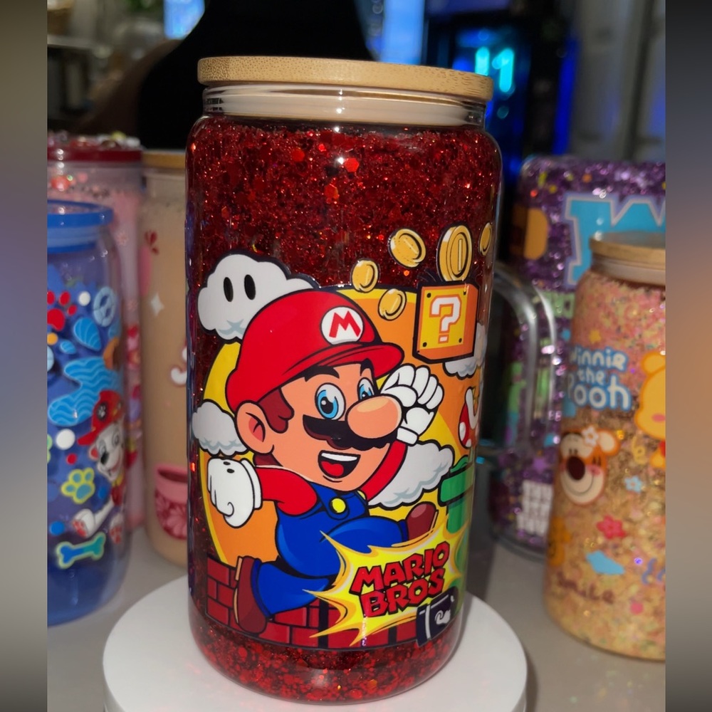 Mario bros snow globe